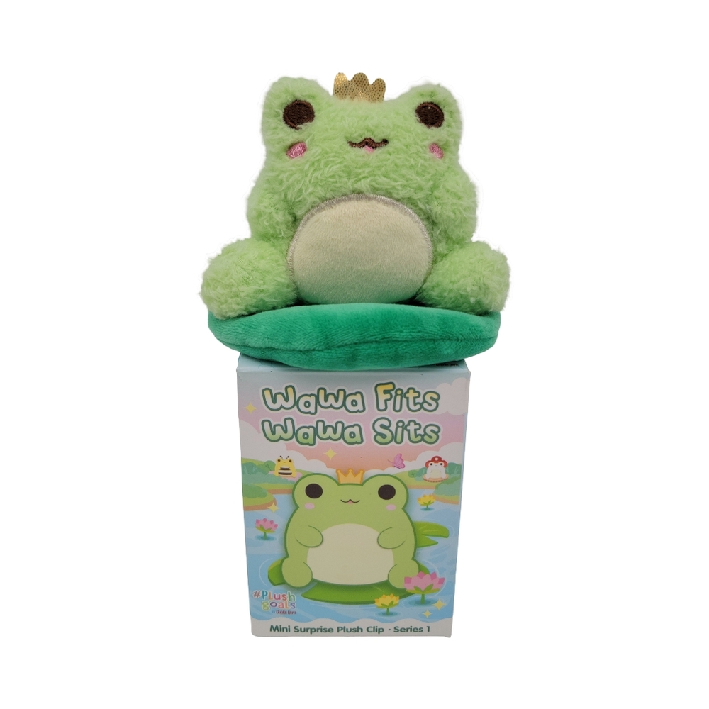Wawa The Froggie Mini Surprise Plush Clip Backpack Hanger - Frog Prince